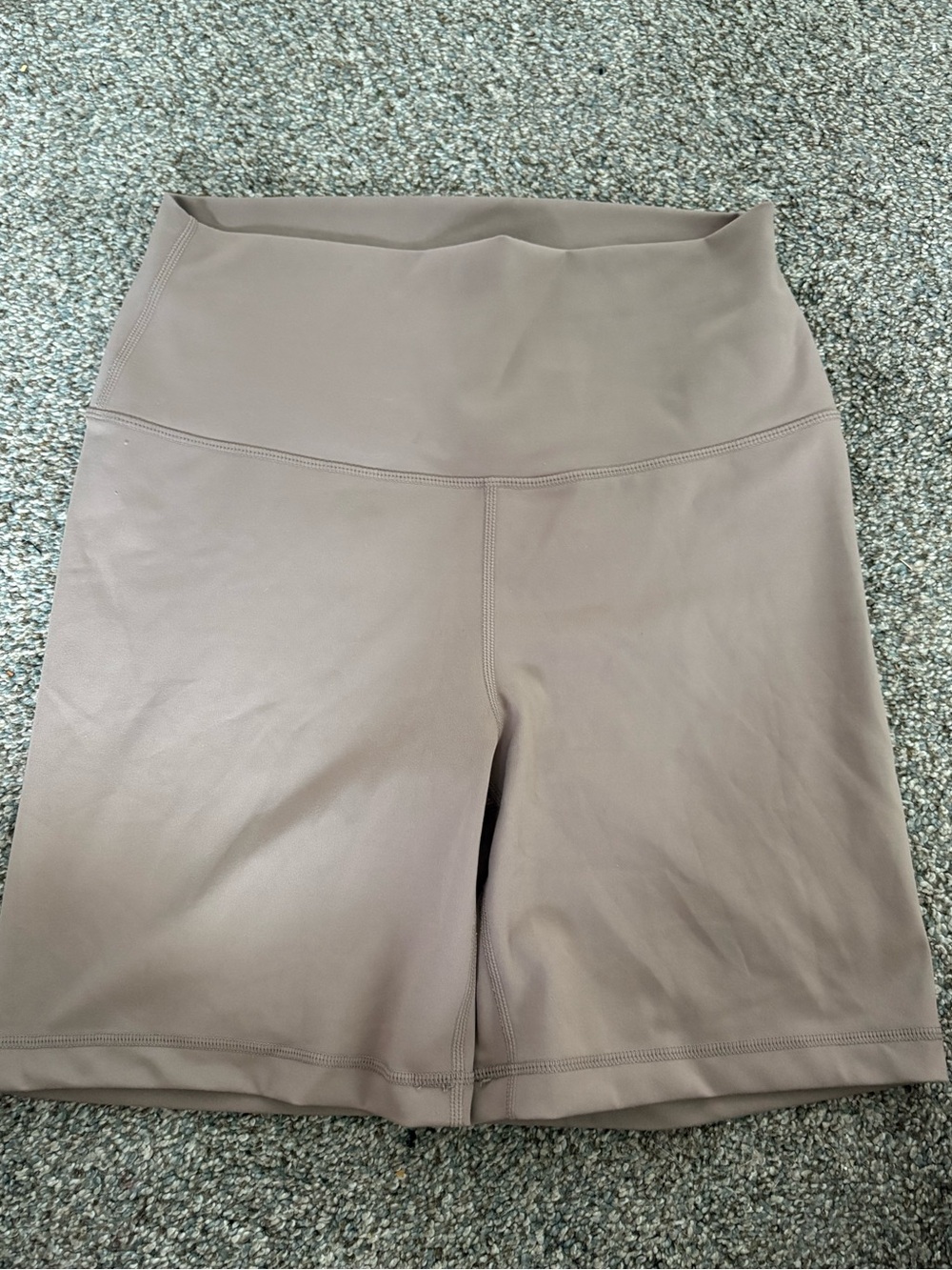 Yogalicious High-Waist Taupe Bike Shorts